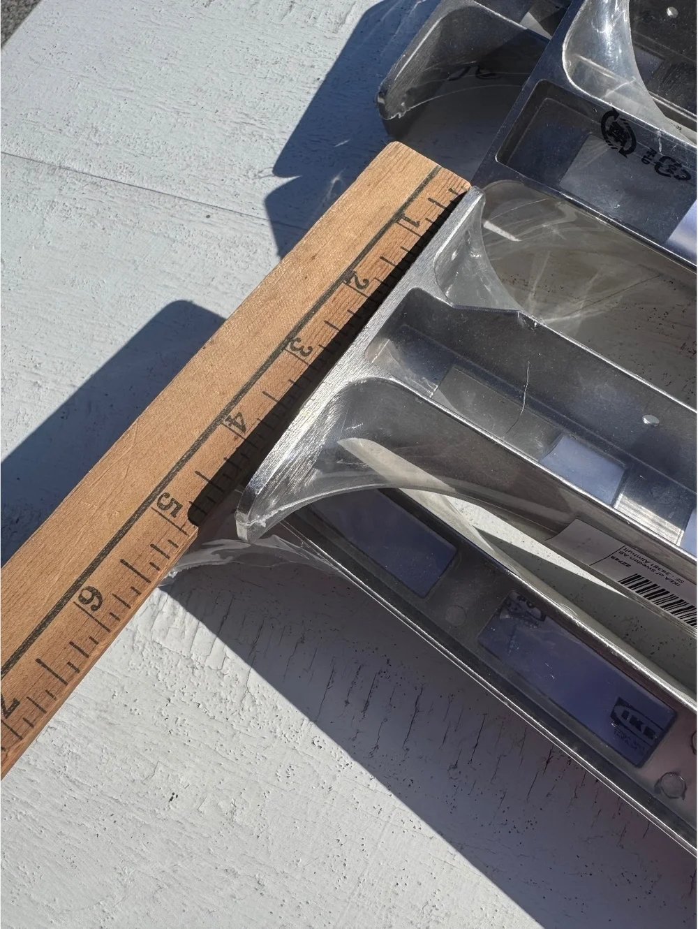 Lot of 7 IKEA GRANHULT 804.305.34 Connecting Shelf Brackets Nickel New